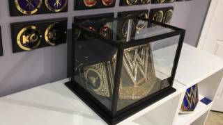 WWE Heavyweight Universal Or Womens Championship Belt Display Case Also Used For Football Helmets [upl. by Stickney96]