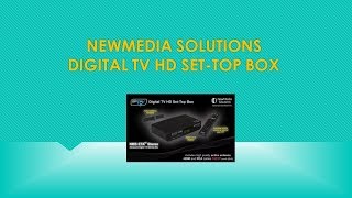 Digital TV NewMedia Solutions Digital TV Set Top box setup [upl. by Dierdre]