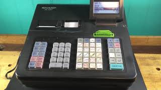 Sharp XEA507 Cash Register demo [upl. by Narra147]