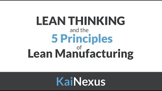 quotLean Thinkingquot and the 5 Principles of Lean Value Value Streams Flow Pull Perfection [upl. by Mcclure]