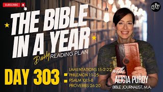 Day 303 THE BIBLE IN A YEAR – Lamentations Philemon Psalms amp Proverbs [upl. by Adiesirb959]