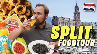 What To Eat And Drink In Split Croatia  Croatian Food Tour 🇭🇷🎣 [upl. by Gilus]