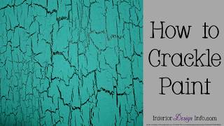 How to Crackle Paint [upl. by Hannis]