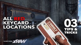 RUST  All Red Keycard Locations  Rust Tips amp Tricks 3 2021 [upl. by Aigroeg]