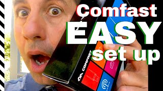 Comfast WiFi range extender EASY SETUP amp review [upl. by Salsbury]