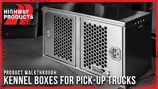 Highway Products Inc  Kennel Boxes for Pickup Trucks [upl. by Muraida]