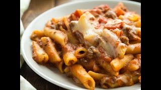 Slow Cooker Baked Ziti Recipe [upl. by Arhas]