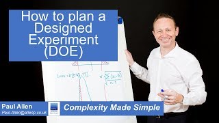 Planning a Designed Experiment DOE  6 Sigma Tutorial [upl. by Adien]