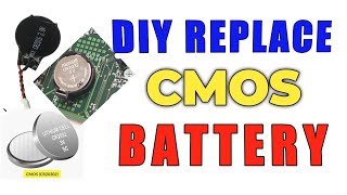 DIY Replacing PC CMOS BATTERY  How to Replace COMPUTER CMOS BATTERY electroteach [upl. by Ravahs]