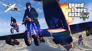 GTA 5 GUN RUNNING DLC  FINAL MISSION w FLYING ROCKET BIKE amp CARGO PLANE New GTA 5 Online DLC [upl. by Christoforo]