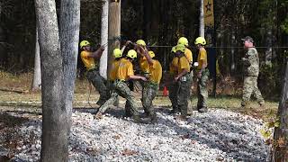 Gallatin NJROTC One Rope Bridge  Raider Nationals 2024 [upl. by Kerns965]