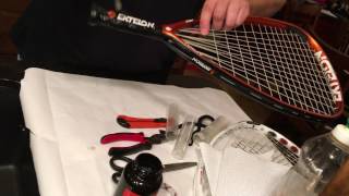 Regripping a racquetball racquet [upl. by Janis569]