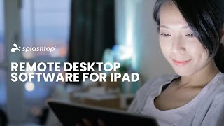 Best Remote Desktop Software for iPad Splashtop [upl. by Arluene]