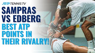 Pete Sampras vs Stefan Edberg Best ATP Shots amp Points in Their Rivalry [upl. by Chick]