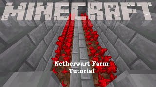 Nether Wart Farm Tutorial  Minecraft 115 [upl. by Asilad]