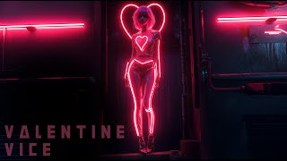 Neon Heart  Cyberpunk Valentine Ambience  1 Hour [upl. by Dahsar222]