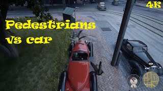 Thrashing pedestrians with a car in mafia Definitive edition Gameplay [upl. by Halfdan289]