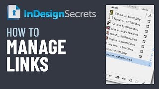 InDesign HowTo Manage Links Video Tutorial [upl. by Shakespeare]
