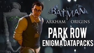 Batman Arkham Origins Enigma Datapacks Park Row Locations Guide for Extortion Files 12 [upl. by Etnor]