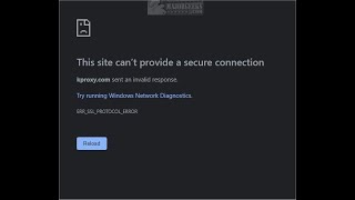 How to Fix ERR SSL PROTOCOL ERROR [upl. by Zorina955]