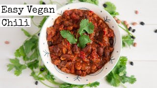 Easy Vegan Chili [upl. by Ahsircal879]