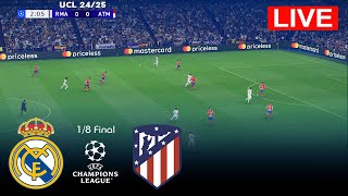 🔴LIVE Real Madrid vs Atletico Madrid  UEFA Champions League 2425  Full Match  PES Gameplay [upl. by Oswell128]