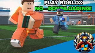 Play Roblox on PC Without Downloading  Easy Browser Guide—2025 [upl. by Gilliette]