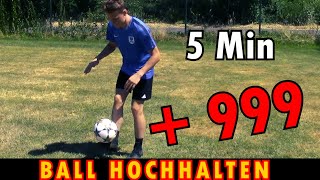 Ball hochhalten lernen in 5 Min [upl. by Tammy604]