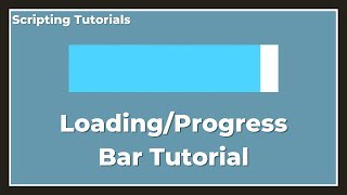 LoadingProgress Bar Tutorial  Roblox Studio [upl. by Yur367]