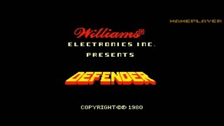 Defender Red Label 1980 Williams Mame Retro Arcade Games [upl. by Elfont]