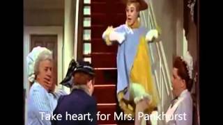 Sister Suffragette  Mary Poppins 1964 subtitles English [upl. by Adnirim874]