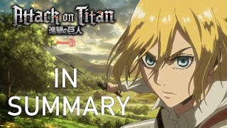 Attack on Titan Season 3 RECAP Pt 1 What Happened in Attack on Titan Season 3 [upl. by Arihay453]