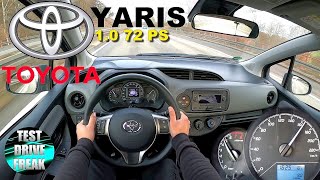 2020 Toyota Yaris 10 VVTi 72 PS TOP SPEED AUTOBAHN DRIVE POV [upl. by Kassaraba]