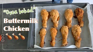 Oven Baked Buttermilk Chicken karnemelk kip oven 버터밀크 치킨오븐요리 [upl. by Ecertal]