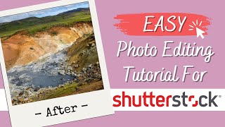 How to EDIT PHOTOS FOR SHUTTERSTOCK  Easy Photo Editing Tutorial for Photoshop [upl. by Thorner]