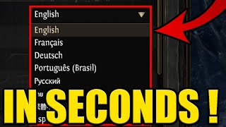 PATH OF EXILE 2 HOW to CHANGE LANGUAGE [upl. by Ailed]