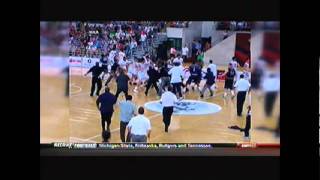 China Bayi vs Georgetown Hoyas fight brawl See who threw the first punch [upl. by Lytle]