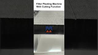 Filter Paper Knife Pleating Machine [upl. by Ahsyla]