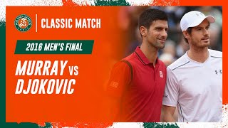 Djokovic vs Murray 2016 Mens final  RolandGarros Classic Match [upl. by Rufena]