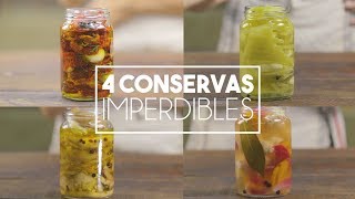 Cómo hacer 4 Conservas Imperdibles  Receta Rápida [upl. by Vallo]