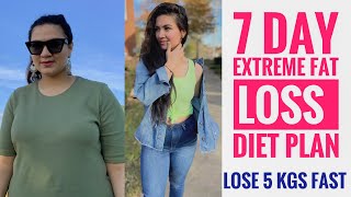 7 Day Extreme Fat Loss Diet Plan [upl. by Hathcock]