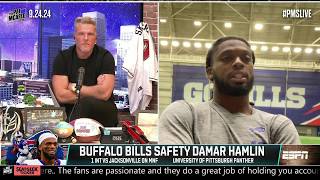 Damar Hamlin on his first career INT returning to MNF after recovery amp more  The Pat McAfee Show [upl. by Kato132]