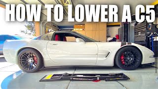 How To Lower A C5 Corvette [upl. by Ennahteb]