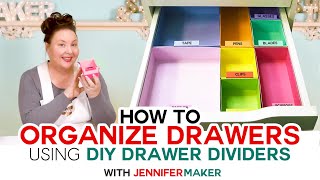 How to Organize Your Drawers  DIY Drawer Dividers [upl. by Nemajneb58]