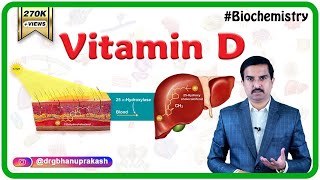 Vitamin D calciferol Sources Synthesis Metabolism Functions Deficiency  Usmle biochemistry [upl. by Yenroc]