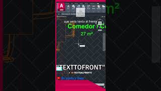 Cómo enviar todos los textos al frente en AutoCAD [upl. by Rakel]