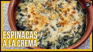 😋 ESPINACAS A LA CREMA 🌿 Gratinadas con queso en 15 MINUTOS [upl. by Weksler]