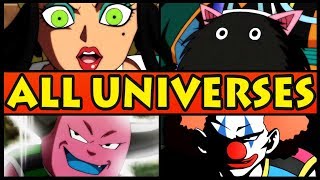 All 12 Universes in Dragon Ball Super EXPLAINED Every Universe  6 Lost Universes in DBS Info [upl. by Steep]