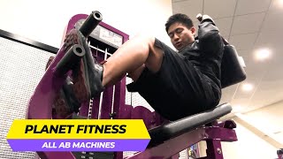 Planet Fitness Ab Machines HOW TO USE ALL OF THEM [upl. by Afinom]