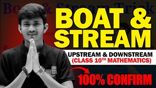 Boat and Stream  Upstream and Downstream  Class 10 [upl. by Nodnab]